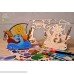 UGEARS 3D Wooden DIY Jigsaw Puzzle Build and Paint Assemble Toys Kits for Kids- Set of 5 Medium Models Airplane Kitten and Puppy Steamboat Sailboat and Locomotive B0785HMCPD